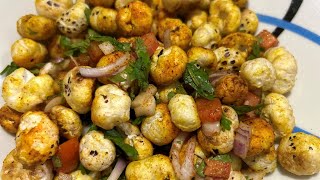 Roasted Makhana Chaat For Weight Loss  Healthy and Delicious Recipe  makhana recipe [upl. by Adieno577]