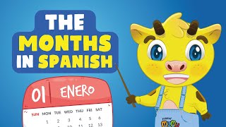 SPANISH MONTHS OF THE YEAR  MONTHS OF THE SPANISH FOR KIDS [upl. by Nisior621]