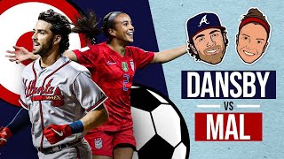 Power Couple Mallory Pugh amp Dansby Swanson See Whos the Better Athlete USWNT MLB stars face off [upl. by Attenaz]