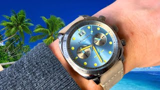 A Very Affordable Summer Watch  Spinnaker Hull quotSky Bluequot [upl. by Ahsietal383]