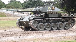 M24 Chaffee Light Tank running and demonstrating turret traverse at TANKFEST 2024 [upl. by Lednyk]