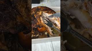 Juicy baked turkey breast for my family thanksgiving turkey short juicy africanfood [upl. by Enneira]