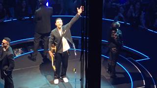 Justin Timberlake covers quotNew York New Yorkquot Frank Sinatra Live  Madison Square Garden 2024 [upl. by Ahcurb883]