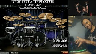 BABYMETAL  Headbanger Virtual Drum Cover by Yulius Rovell [upl. by Adley]