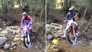 Passage riviere  river Enduro  Wrf 450 amp Exc 400 [upl. by Grannias]