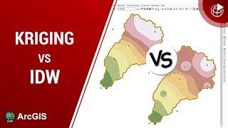 Tipos de Interpolación Kriging vs IDW en ArcGIS [upl. by Lareena]