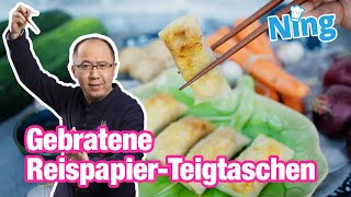 Gebratene ReispapierTeigtaschen [upl. by Eardnoed931]