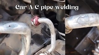 Car AC pipe welding [upl. by Nileve642]