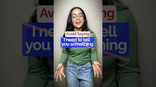 Avoid Saying  ‘I want to tell you’  Stop Basic English englishphrases learnenglish speakenglish [upl. by Jelks670]