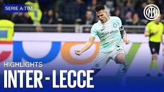 INTER 20 LECCE  HIGHLIGHTS  SERIE A 2223 ⚫🔵🇬🇧 [upl. by Adnarom]