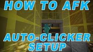 How to AFK in Minecraft AUTOCLICKER SETUP [upl. by Adnahsat]