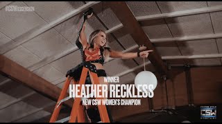 HEATHER RECKLESS WINS THE CHICAGO STYLE WRESTLING WOMENS CHAMPIONSHIP  CSW Ascension [upl. by Lek149]