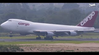 Classic Jumbo Fly Pro Boeing 747200F Arrival amp Departure from Dhaka [upl. by Aerdua238]