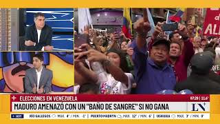 Elecciones en Venezuela Maduro amenazó con un quotbaño de sangrequot si no gana [upl. by Valle]