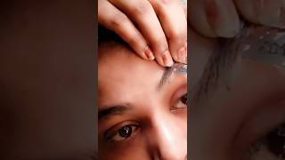 Eyebrow Shaping Using Razor blade Sricha48 Sricha48 eyebrowtips eyebrowtutorial shorts yt [upl. by On264]