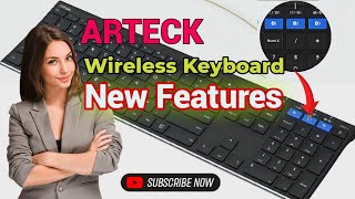 Arteck hb192 wireless keyboard  Arteck  bluetooth keyboard [upl. by Aihsital]