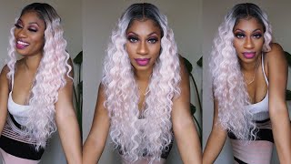 My 1st Time Trying a DASHLY wig EVER Sensationnel DASHLY 13 in RoseGold [upl. by Lebiram463]