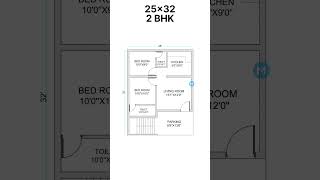 25x32 home plan design [upl. by Otti]