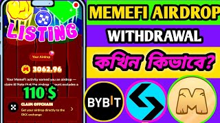 Memefi New Update  Memefi Claim Withdrawal Bybit Bitget Exchange  Memefi Onchain Claim Zero Fee [upl. by Xuagram]