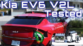 Kia EV6 V2L Tested amp Explained [upl. by Galang820]