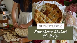 How to Make Strawberry Rhubarb Pie from Scratch [upl. by Eendyc4]