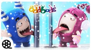 Christmas  SNOW FUN With Oddbods  Funny Cartoons For Children [upl. by Aber]