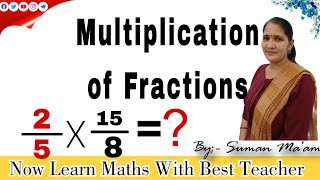 Multiplication of Fraction Class 5th  Best Explanation  Important For All Classes [upl. by Eitisahc]