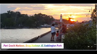 Port credit Harbor Snug Harbour JC Saddington Park Mississauga Ontario [upl. by Nezah]