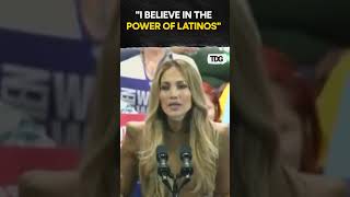 watch  JLo called on all Latinos to vote for Kamala Harris and use their power against Trump [upl. by Atekehs]