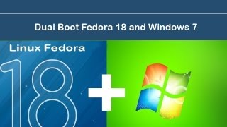 Dual boot Installation windows 7 and fedora 18 [upl. by Finnigan215]