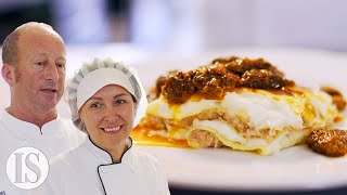 Le lasagne nel più antico ristorante Michelin dItalia  Arnaldo Clinica Gastronomica [upl. by Livia]