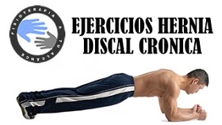 Hernia discal lumbar cronica ejercicios para fortalecer el abdomen y mejorar el dolor [upl. by Emil]