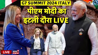 G7 Summit 2024 Italy Live  PM Modi Meets Italian Prime Minister Giorgia Meloni  G7 leaders [upl. by Missak]