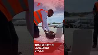 A transportá sanger di Banko di Sanger pa Hato den drone shorts shortsvideo drone transport [upl. by Rickey]