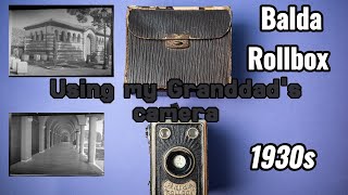 Using a 1930s film Camera Balda Rollbox [upl. by Tema]