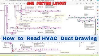 Hvac Duct Layout  AHU Ducting  Rectangular Duct  hvac engineering viralvideo trending [upl. by Veriee]