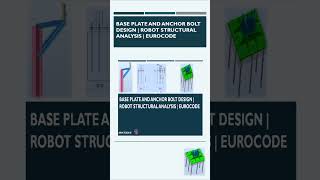 Design of Base plate amp Anchor Robot Structural Analysis Eurocode civilengineering substructure [upl. by Annayrb]