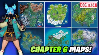 Fortnite Chapter 6 Map Concept Compilation  CONTEST RESULTS [upl. by Adnoel177]