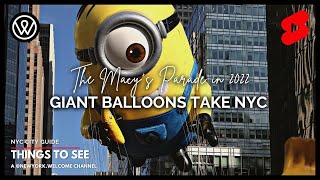 Macy’s Thanksgiving Day Parade 2022  Giant Balloons NYC  MacysParade [upl. by Arikahs483]