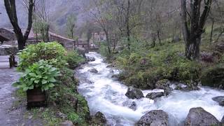 Bulnes beautiful little village in Picos de Europa  Asturias Spain [upl. by Enelam]