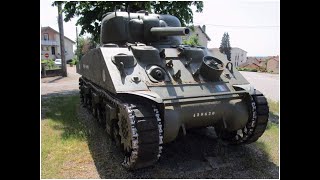 WWII Sherman M4A2 outside Badonviller France [upl. by Francesco]