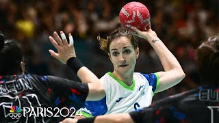 Slovenia bests South Korea for womens handball Olympic breakthrough  Paris Olympics  NBC Sports [upl. by Benildas61]