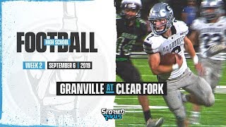 HS Football  Granville at Clear Fork 9619 [upl. by Dorella]