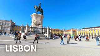 Autumn Day Riverside Walk in Lisbon PORTUGAL 🇵🇹 [upl. by Relyhs]