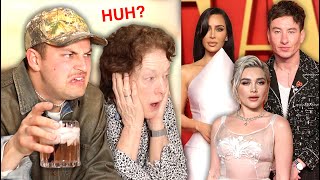 Drunk Fashion Review with My Mom vanity fair oscars 2024 after party [upl. by Newlin]