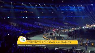 TORONTO 2015 Pan Am Games  Opening Ceremony  Parade of Nations HD  Part 5 [upl. by Thurlough936]