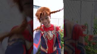 Alpha Hero Helps Girlfriend Realize Betrayer shorts spiderman alphahero [upl. by Egroj]