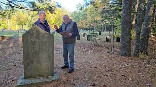 For Halloween Rick and Bill visit the ghostly Blue Lady at the Vale End Cemetery in Wilton NH [upl. by Samid]