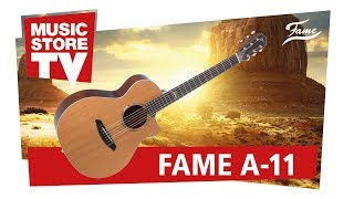 FAME A11 Small Body Westerngitarre  Die neuen Gitarren 2018 [upl. by Rena21]