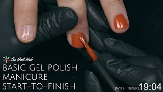 How To Apply Gel Polish StarttoFinish Real Time [upl. by Otte]